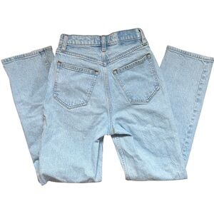 Abercrombie light wash the 90s straight ultra high rise jeans